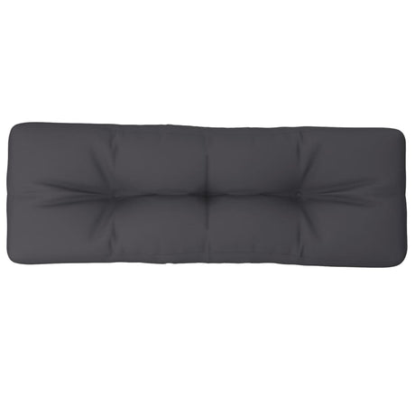 Vidaxl palletkussen 120x40x12 cm stof antracietkleurig
