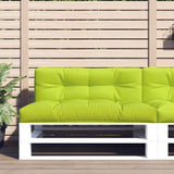 Vidaxl palletkussen 120x40x12 cm stof heldergroen