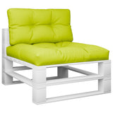 Vidaxl palletkussens 2 st stof heldergroen