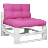 Vidaxl palletkussens 2 st stof roze