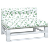 Vidaxl palletkussens 2 st stof bladpatroon