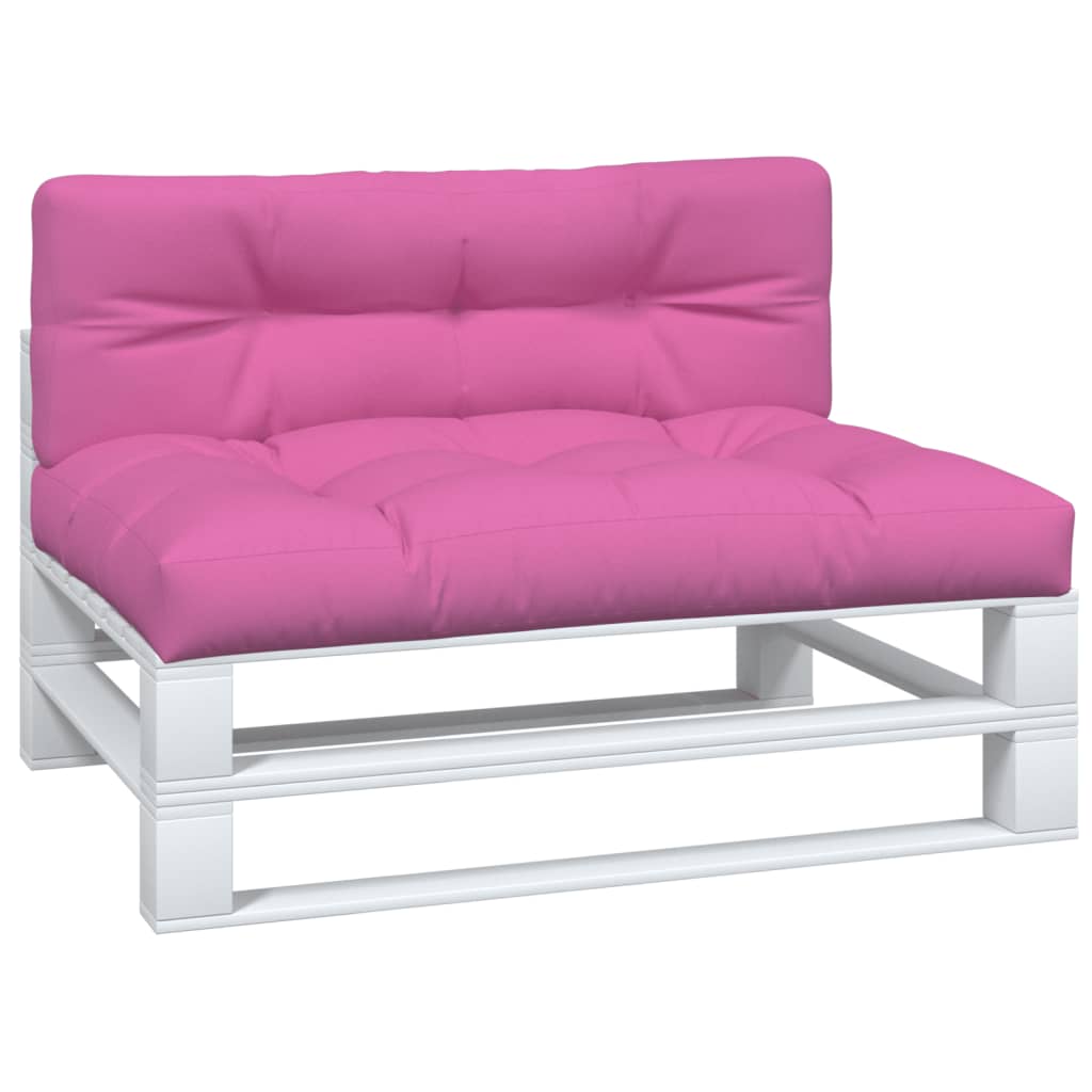 Vidaxl palletkussens 2 st stof roze