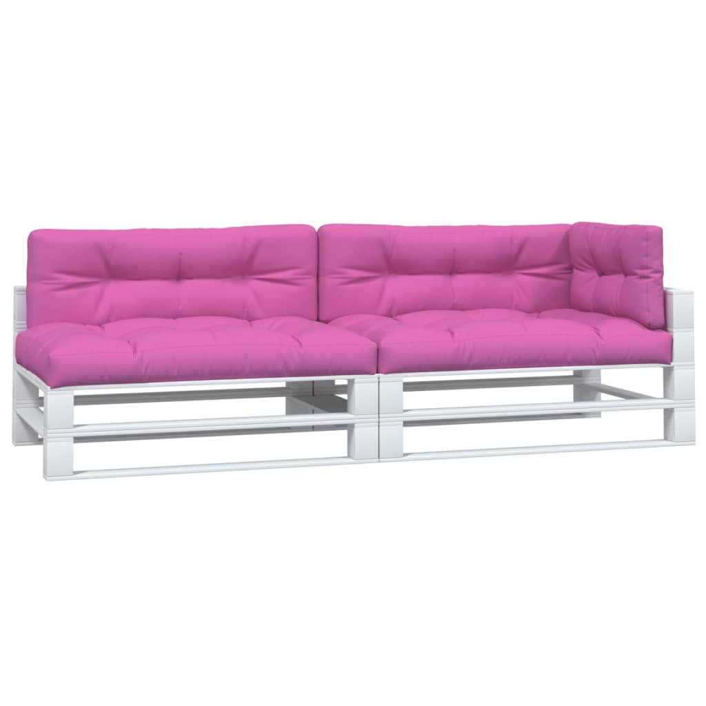 Vidaxl palletkussens 5 st stof  roze