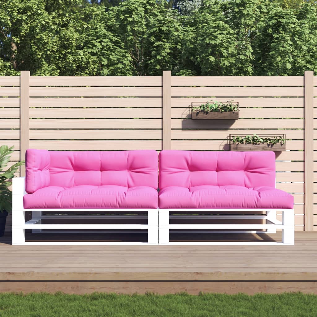 Vidaxl palletkussens 5 st stof  roze