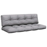 Vidaxl palletkussens 2 st stof grijs