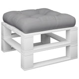 Vidaxl palletkussen stof grijs