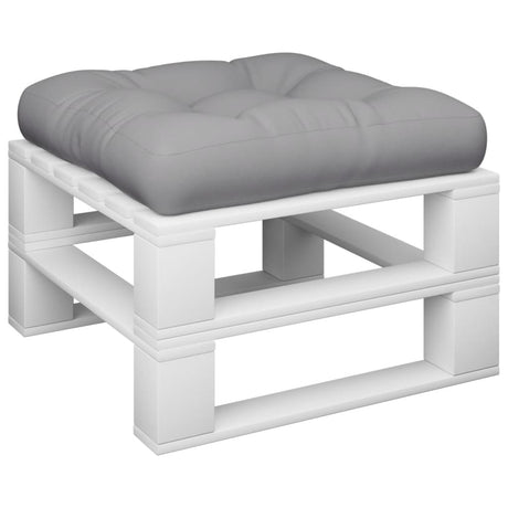 Vidaxl palletkussen stof grijs