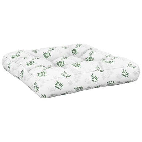 Vidaxl palletkussen 60x61,5x10 cm bladpatroon oxford stof