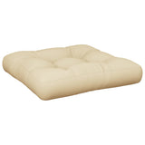 Vidaxl palletkussen 58x58x10 cm stof beige