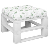 Vidaxl palletkussen bladpatroon 58x58x10 cm oxford stof