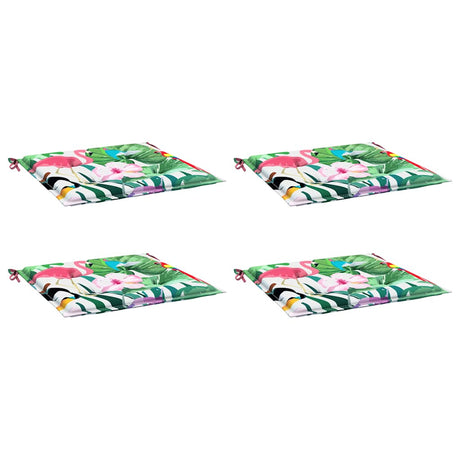 Vidaxl tuinstoelkussens 4 st 40x40x4 cm stof meerkleurig