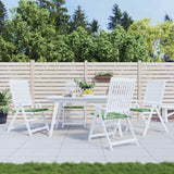 Vidaxl stoelkussens 4 st bladpatroon 40x40x4 cm stof