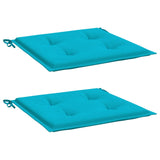 Vidaxl tuinstoelkussens 2 st 40x40x3 cm stof turquoise