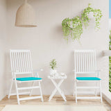 Vidaxl tuinstoelkussens 2 st 40x40x4 cm stof turquoise