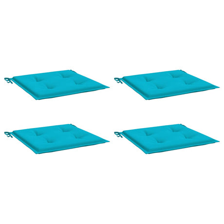 Vidaxl tuinstoelkussens 4 st 40x40x4 cm stof turquoise
