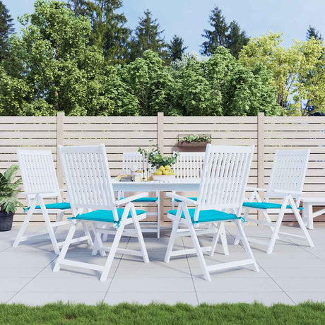Vidaxl tuinstoelkussens 6 st 40x40x4 cm stof turquoise