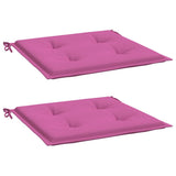Vidaxl tuinstoelkussens 2 st 50x50x4 cm stof roze