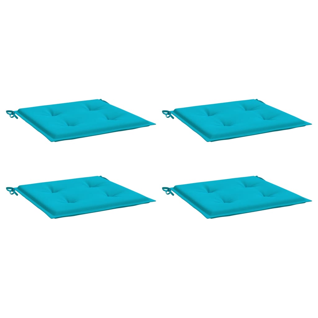 Vidaxl tuinstoelkussens 4 st 50x50x3 cm stof turquoise