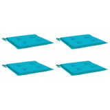 Vidaxl tuinstoelkussens 4 st 50x50x3 cm stof turquoise