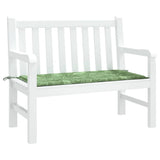 Vidaxl tuinbankkussen 100x50x4 cm oxford stof bladpatroon