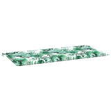 Vidaxl tuinbankkussen 120x50x4 cm oxford stof bladpatroon