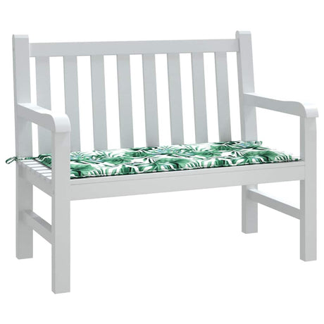 Vidaxl tuinbankkussen 120x50x4 cm oxford stof bladpatroon