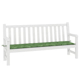 Vidaxl tuinbankkussen bladpatroon 200x50x4 cm stof