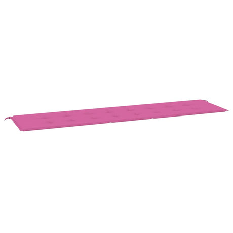 VidaXL Tuinbankkussen 200x50x3 cm stof roze