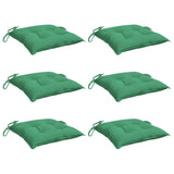 Vidaxl stoelkussens 6 st 40x40x7 cm oxford stof groen