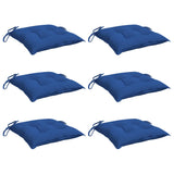 Vidaxl stoelkussens 6 st 40x40x7 cm oxford stof blauw