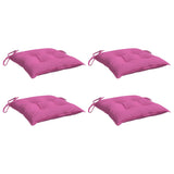 Vidaxl stoelkussens 4 st 40x40x7 cm stof roze