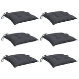 Vidaxl stoelkussens 6 st 50x50x7 cm oxford stof antracietkleurig
