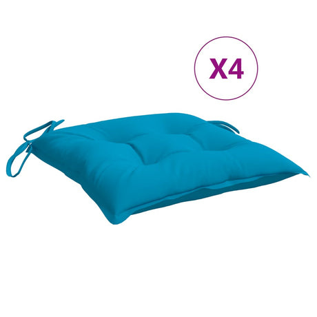 Vidaxl palletkussens 4 st 50x50x7 cm oxford stof lichtblauw
