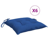 Vidaxl palletkussens 6 st 50x50x7 cm oxford stof blauw