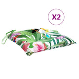 Vidaxl stoelkussens 2 st 50x50x7 cm stof meerkleurig