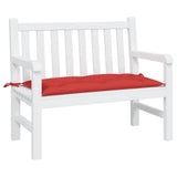 Vidaxl tuinbankkussen 100x50x7 cm oxford stof rood