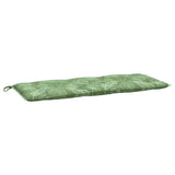 Vidaxl tuinbankkussen bladpatroon 120x50x7 cm stof
