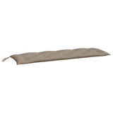 Vidaxl tuinbankkussen 150x50x7 cm oxford stof taupe