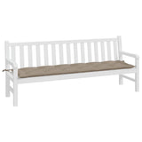 Vidaxl tuinbankkussen 200x50x7 cm oxford stof taupe