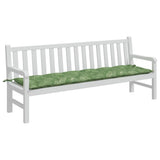 Vidaxl tuinbankkussen bladpatroon 200x50x7 cm stof
