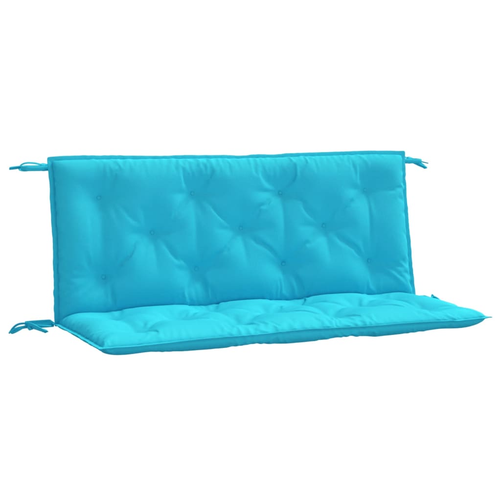 Vidaxl tuinbankkussens 2 st 120x50x7 cm stof turquoise