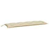 Vidaxl tuinbankkussens 2 st 150x50x7 cm oxford stof beige