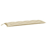 Vidaxl tuinbankkussens 2 st 150x50x7 cm oxford stof beige