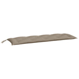 Vidaxl tuinbankkussens 2 st 150x50x7 cm oxford stof taupe