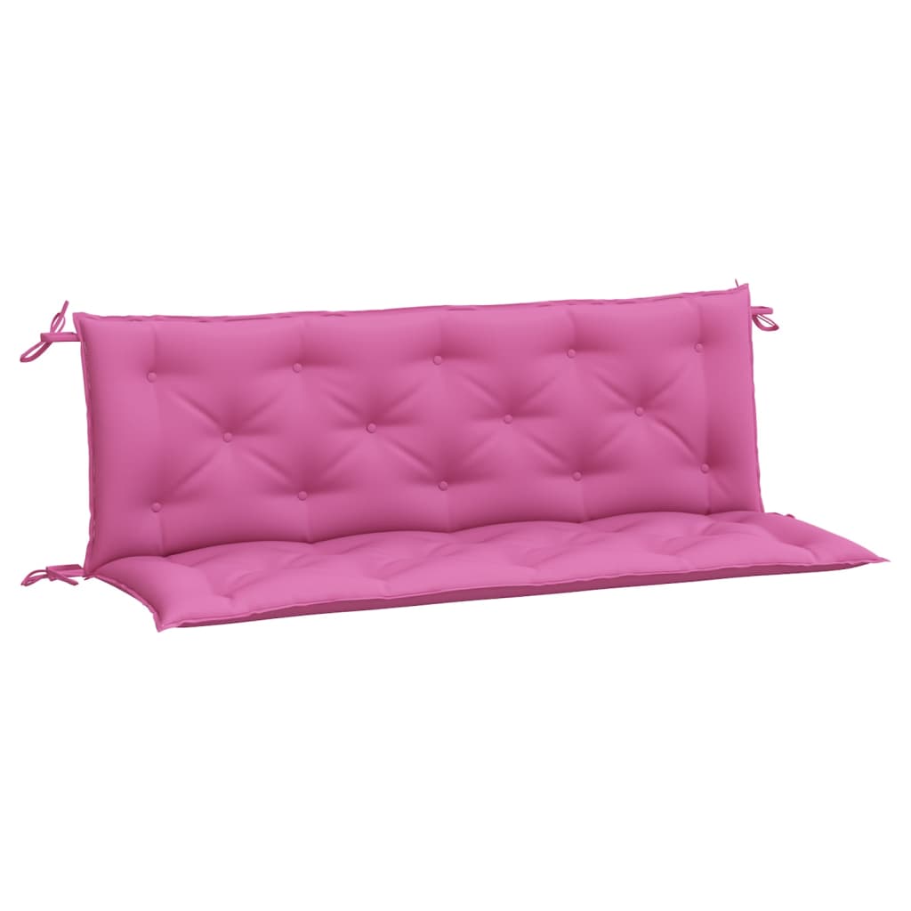 Vidaxl tuinbankkussens 2 st 150x50x7 cm stof roze