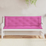 Vidaxl tuinbankkussens 2 st 150x50x7 cm stof roze