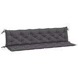 Vidaxl tuinbankkussens 2 st 200x50x7 cm oxford stof antracietkleurig