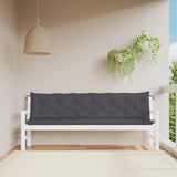 Vidaxl tuinbankkussens 2 st 200x50x7 cm oxford stof antracietkleurig