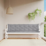 Vidaxl tuinbankkussens 2 st 200x50x7 cm oxford stof grijs