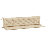 Vidaxl tuinbankkussens 2 st 200x50x7 cm oxford stof beige